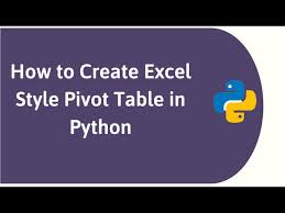 how to create excel pivot table on