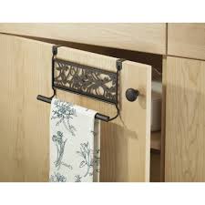 over the cabinet dish towel holder