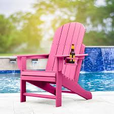 Pink Plastic Adirondack Chair
