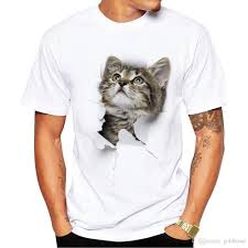 2019 Summer Men S European Tshirt American Crew Neck Tshirt Leisure Tshirt Animal Print T Shirt Designer Shirt Simple T Shirt Cat