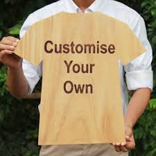 Customize Your Own T Shirt Wooden Award Plaque