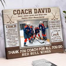 hockey coach print istant coach gift
