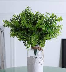 green plastic artificial bush mini bush