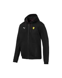 Scuderia Ferrari Hooded Jacket With Zipper Pockets