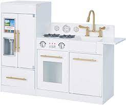 Our article will help you make the right choice! Amazon Com Teamson Kids Little Chef Chelsea Modern Play Kitchen Toddler Pretend 2 Pcs Play Set With Accessories And Ice Maker White Gold Toys Games