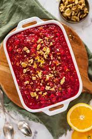 cranberry salad with raspberry jello