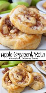 apple crescent rolls great grub