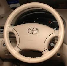 Details About Sand Beige Leather Steering Wheel Cover For Honda Wheelskins Cowhide Size Axx