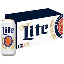 Miller Lite Beer American Lager 18 Pack Light Beer 16 Fl