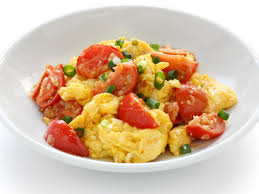 tomato scrambled eggs recipe and