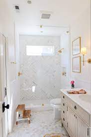 marble bathroom remodel reveal modern