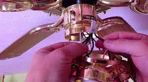 Replacing a broken pull chain switch on a ceiling fan. - YouTube