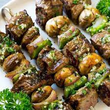 steak kabobs with garlic er