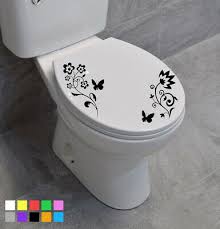flowers and erfly bathroom toilet