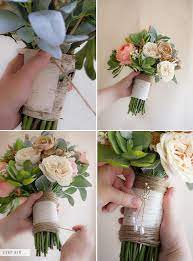 how to make a fake flower bridal bouquet