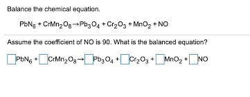 balance the chemical equation pbn6