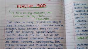 healthy food essay for students