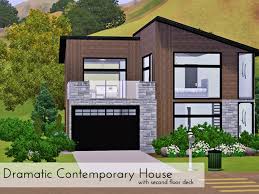 dramatic contemporary with second floor