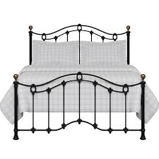 super king sized beds iron brass