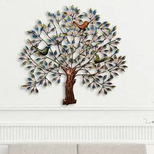 Multi Bird Wall Decor Tree Frame