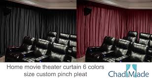 Home theater curtains all around room. Velvet Curtains Velvet Blackout Curtain Velvet Valance