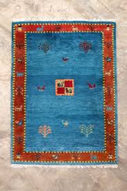 hand knotted wool rug 1980s