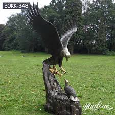 Outdoor Eagle Decoration Bronze Statue