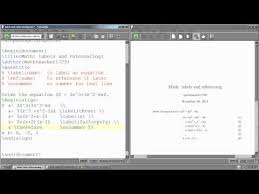 Latex Tutorial 12 How To Label And
