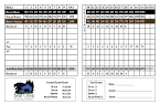 Scorecard - Bear Creek Golf Course