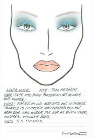 Mac Cosmetics N Collection Face Charts From Fashion Week