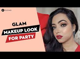 glam makeup look for party step by