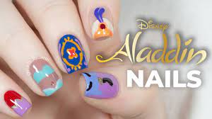 aladdin nails disney nail art
