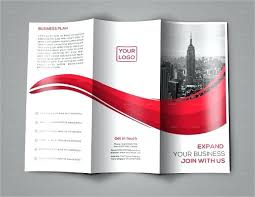 Business Half Fold Brochure Template Tri Flyer Free Mediaschool Info