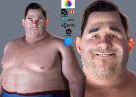 Fat Man naked and clothed 3D Модель in Мужчина 3DExport
