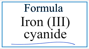 the formula for iron iii cyanide