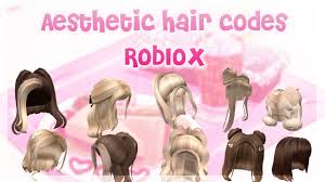 Beautiful blonde hair for beautiful people roblox. 30 Aesthetic Hair Codes Roblox Youtube