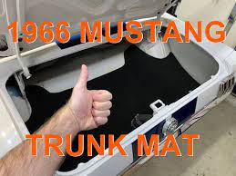 clean up the trunk in a 1966 mustang