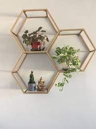 Honeycomb Wall Shelf Ideas Glass