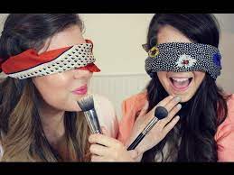 blindfolded makeup challenge zoella