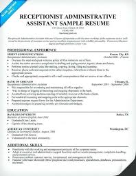 Administrative Assistant Sample Resume Office Job Description