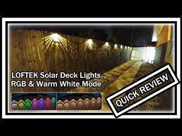 loftek solar deck lights solar fence
