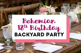 Backyard Bohemian 18th Birthday Party