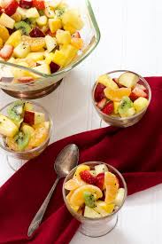 fruit salad with honey lemon dressing