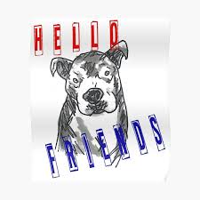 A blue nose pitbull is a type of pit bull, characterized by its blue colored nose and coat. Mr Worldwide Posters Redbubble