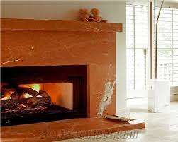 Rosso Porfirico Marble Fireplace Mantel