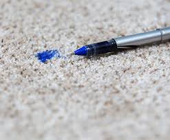 how to clean up an ink stain on carpet