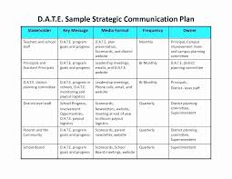 Strategic Communications Plan Template Awesome Munication Plan