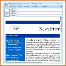 Create A Newsletter Template In Outlook Bomdhv