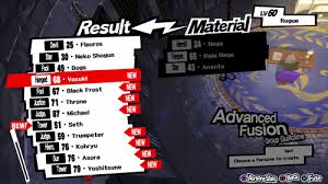 Persona 5 Fusion Guide How To Fuse The Best Personas And