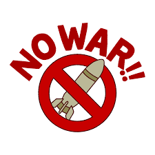 フリーイラスト：NO WAR（戦争反対）